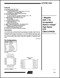 AT27BV1024-15VI Datasheet