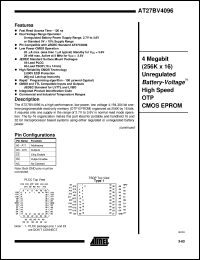 AT27BV4096-15VC Datasheet