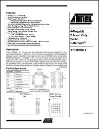 AT45DB041-TC Datasheet