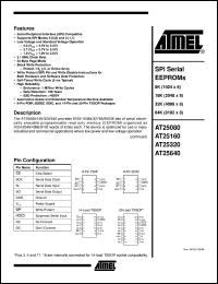 AT25320-10PC-2.7 Datasheet