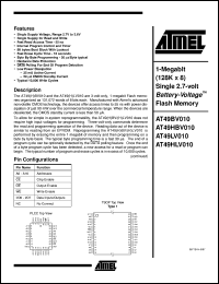 AT49HBV010-70TI Datasheet