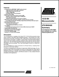 AT91M40400 Datasheet