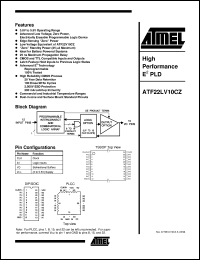 ATF22LV10CZ-25XC Datasheet