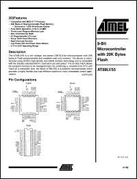 AT89LV55-12PC Datasheet