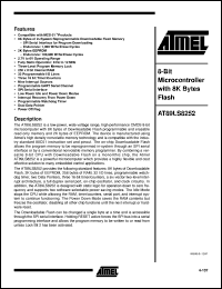AT89LS8252-12JI Datasheet