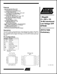 AT27LV1026-45JC Datasheet