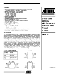 AT34C02-10TI-2.7 Datasheet