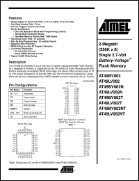 AT49BV002N-12JC Datasheet