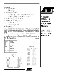 AT49LV4096-12RC Datasheet