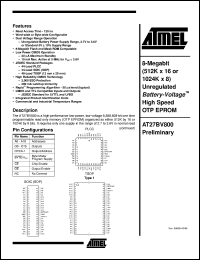 AT27BV800-15TC Datasheet