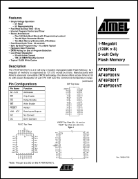 AT49F001NT-12VC Datasheet