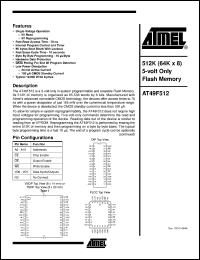 AT49F512-90TC Datasheet