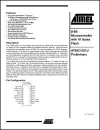 AT89C1051U-24SC Datasheet