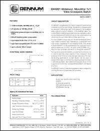 GX4201 Datasheet