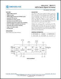 GS1511-CQR Datasheet