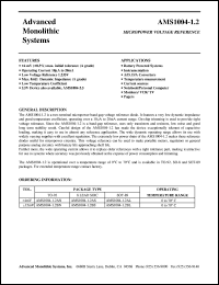 AMS1004-1.2BN Datasheet