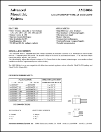 AMS1086CM-2.85 Datasheet