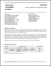 AMS2930M-5.0 Datasheet