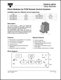 TSOP1840RF3V Datasheet