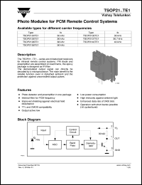 TSOP2136YA1 Datasheet