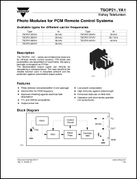 TSOP2156YA1 Datasheet
