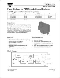 TSOP2240WE1 Datasheet