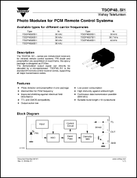 TSOP4830TE1 Datasheet