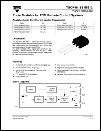 TSOP4838SS1BS12 Datasheet