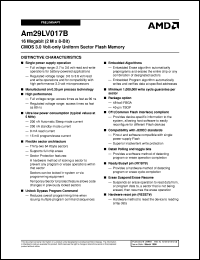 AM29LV017B-80RECB Datasheet