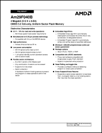 AM29F040B-120EC Datasheet