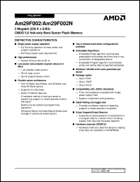 AM29F002B-70JCB Datasheet