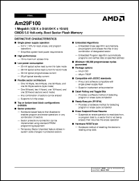 AM29F100T-90FCB Datasheet