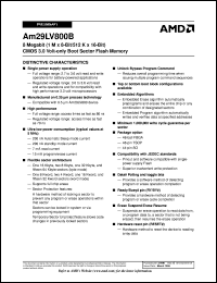 AM29LV800BT90WCCB Datasheet