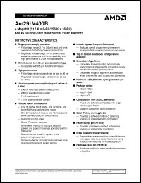 AM29LV400BT80SEB Datasheet