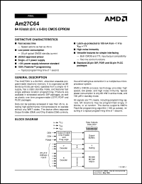 AM27C64-90DCB Datasheet