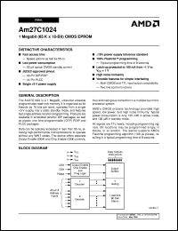 AM27C1024-70DCB Datasheet