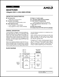 AM27C020-90PC Datasheet