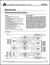 G65SC21LW-4 Datasheet