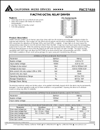 PAC27A03R Datasheet