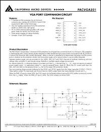 PACVGA-101 Datasheet