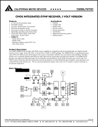 CM88L70CPI Datasheet