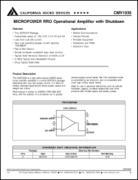 CMV1036Y Datasheet