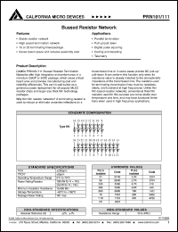 PRN111161002J Datasheet