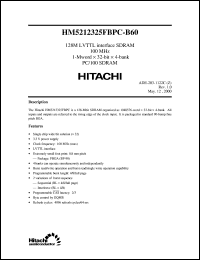 HM5212325FBP-B60 Datasheet