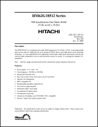 HM62G18512BP-5 Datasheet