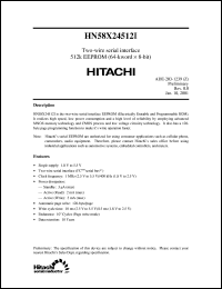 HN58X24512FPI Datasheet