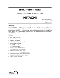 HM62W4100HLJP-12 Datasheet