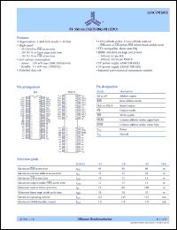 AS4C1M16E5-50TC Datasheet