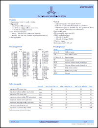 AS4C256K16E0-50JC Datasheet