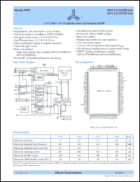 AS7C33256PFD16A-133TQI Datasheet